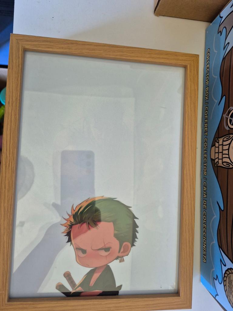 One Piece Zoro LED Lichtbak - Anime Decoratie, Huis en Inrichting, Woonaccessoires | Lijsten, Ophalen of Verzenden, Zo goed als nieuw