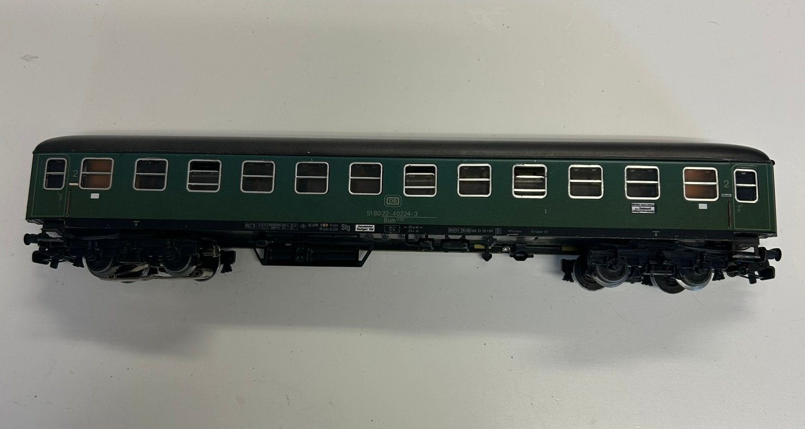 Märklin H0 4052 personenrijtuig DB met verlichting, Wisselstroom, Gebruikt, Verzenden, Wagon