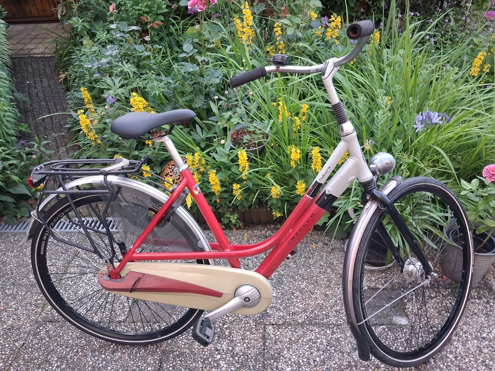 Gazelle damesfiets, Fietsen en Brommers, Fietsen | Dames | Damesfietsen, Ophalen, Terugtraprem, Gazelle, 53 tot 56 cm