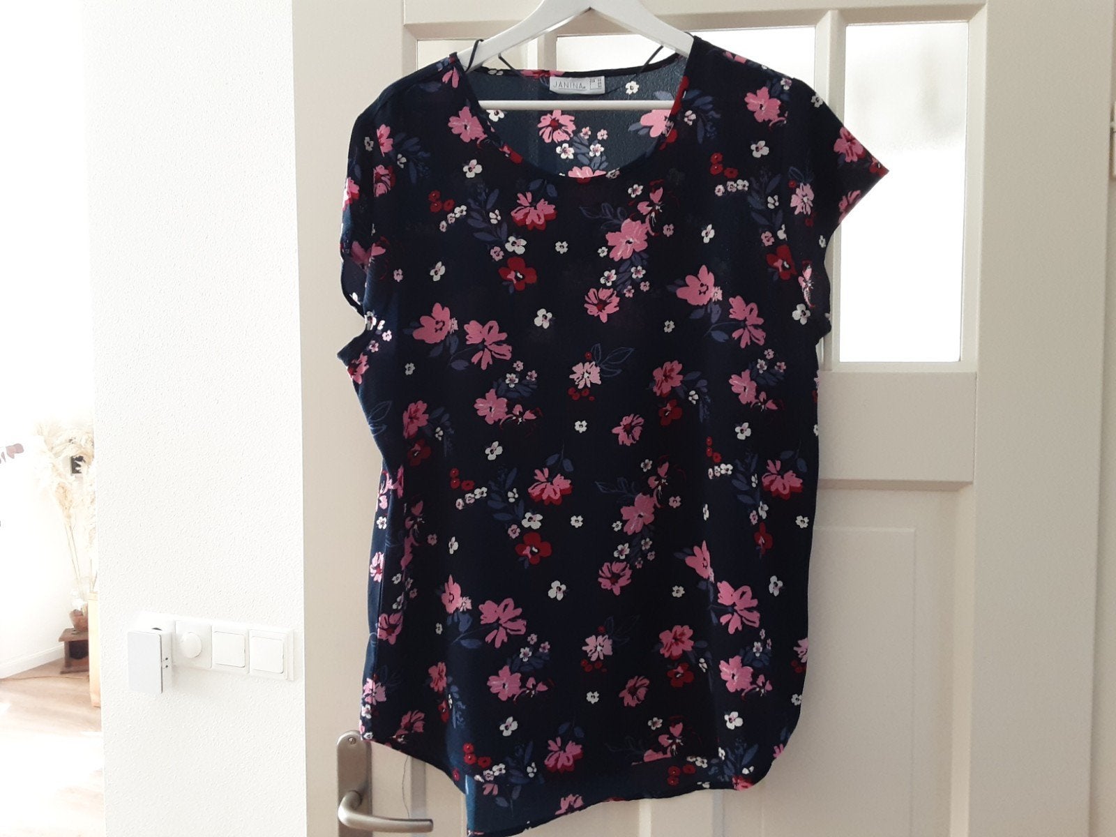 BLOUSE     Janine    maat   46., Ophalen of Verzenden, Zo goed als nieuw, Maat 46/48 (XL) of groter, Blauw