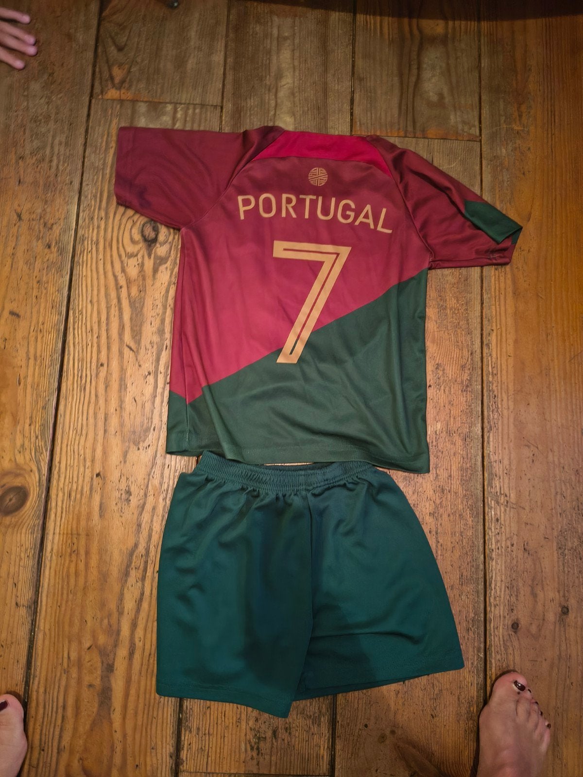 Portugal Voetbaltenue Ronaldo #7 - Maat M, Ophalen of Verzenden, Gebruikt, Jongen of Meisje