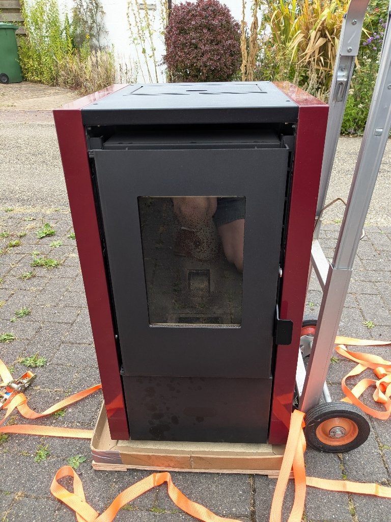 Ecodesign Anita 6kW pelletkachel (Wifi) als nieuw, Ophalen, Overige brandstoffen, Zo goed als nieuw, Pelletkachel