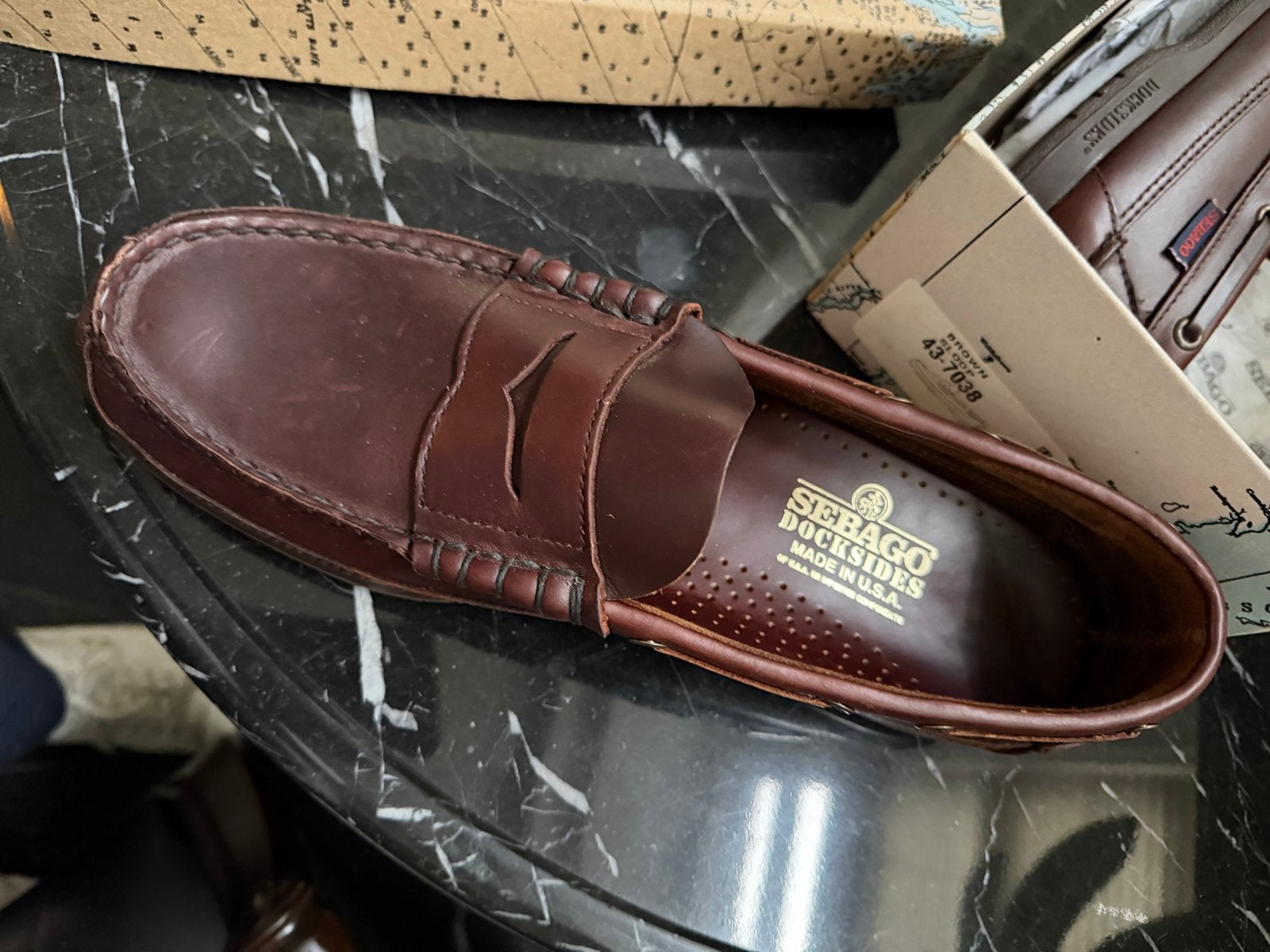 Sebago Docksides Loafers - Maat 43, Ophalen of Verzenden, Nieuw, Bruin, Loafers