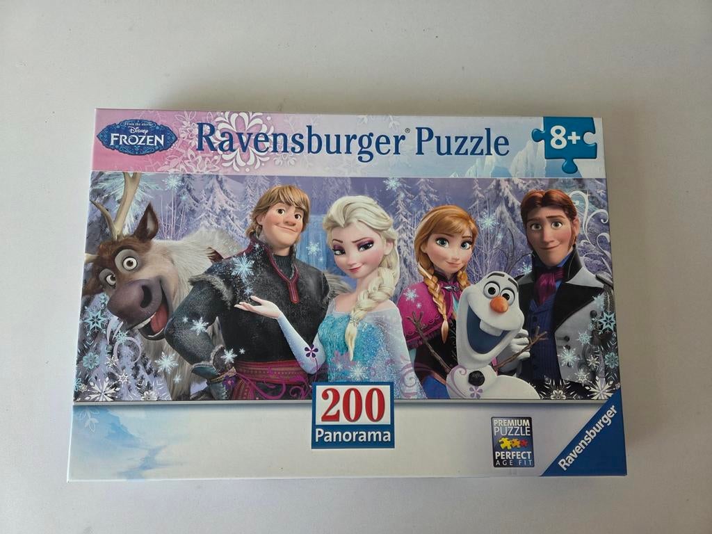 Frozen puzzel xxl panorama - 200 stukjes, Ophalen of Verzenden, Meer dan 50 stukjes, Zo goed als nieuw, 6 jaar of ouder