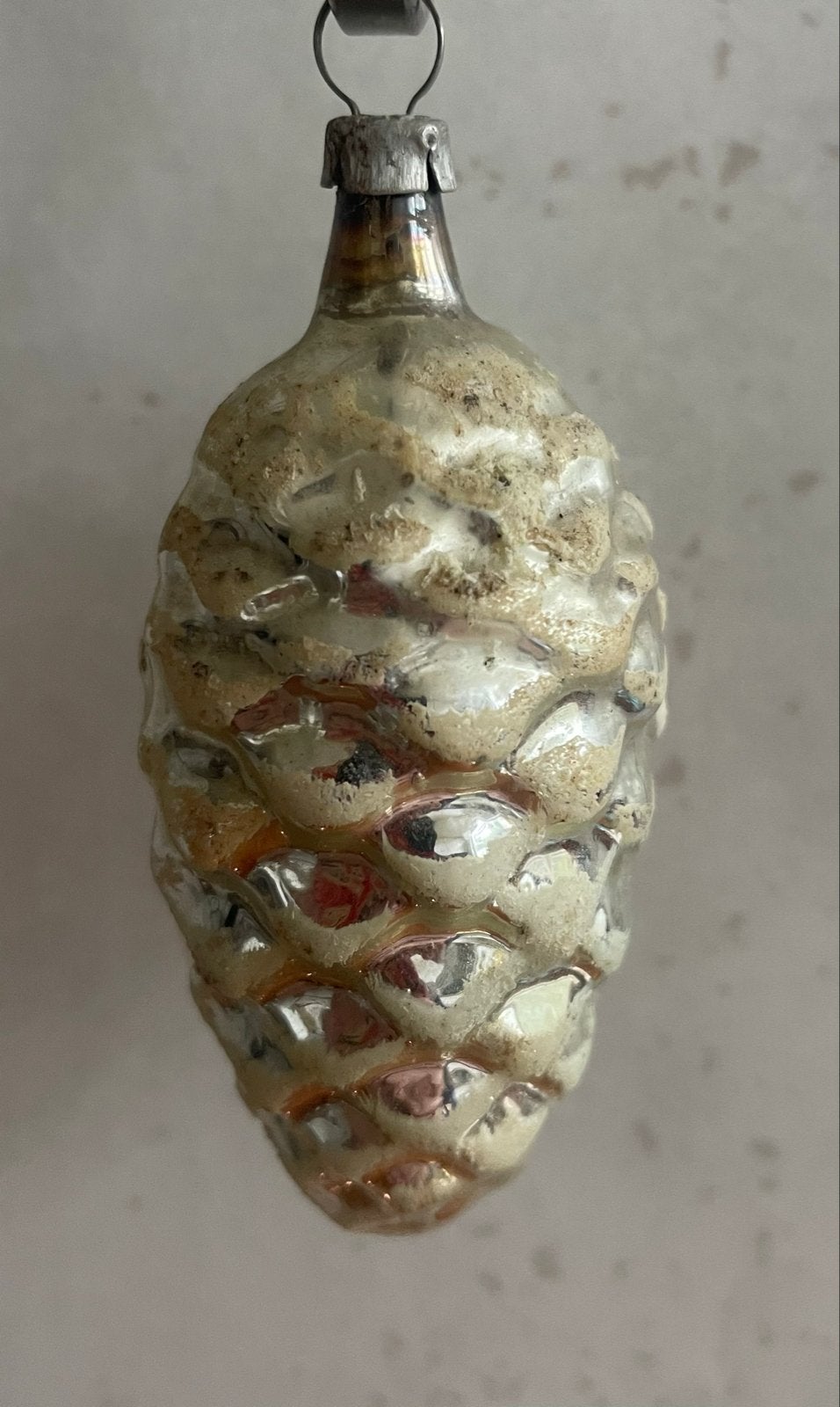 Kerstbal dennenappel vintage, Ophalen, Zo goed als nieuw