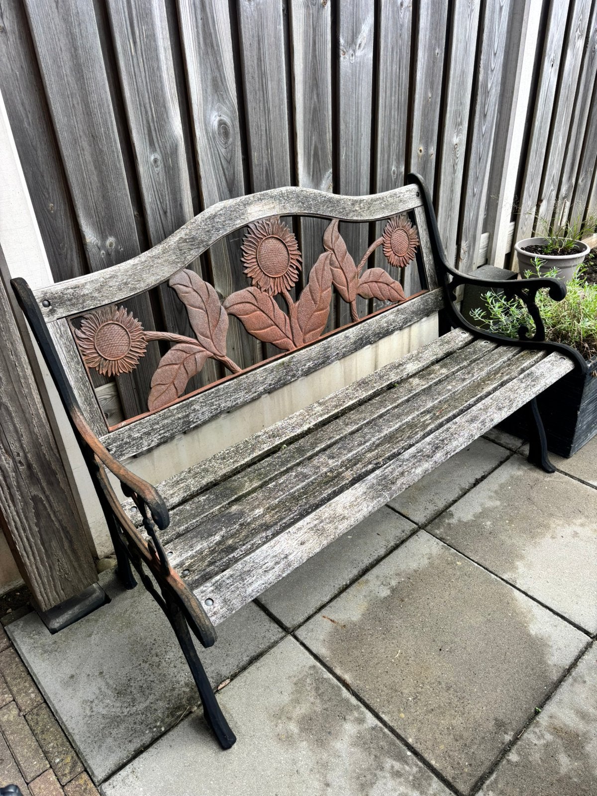 Tuin bankje, Ophalen, Gebruikt, Hout