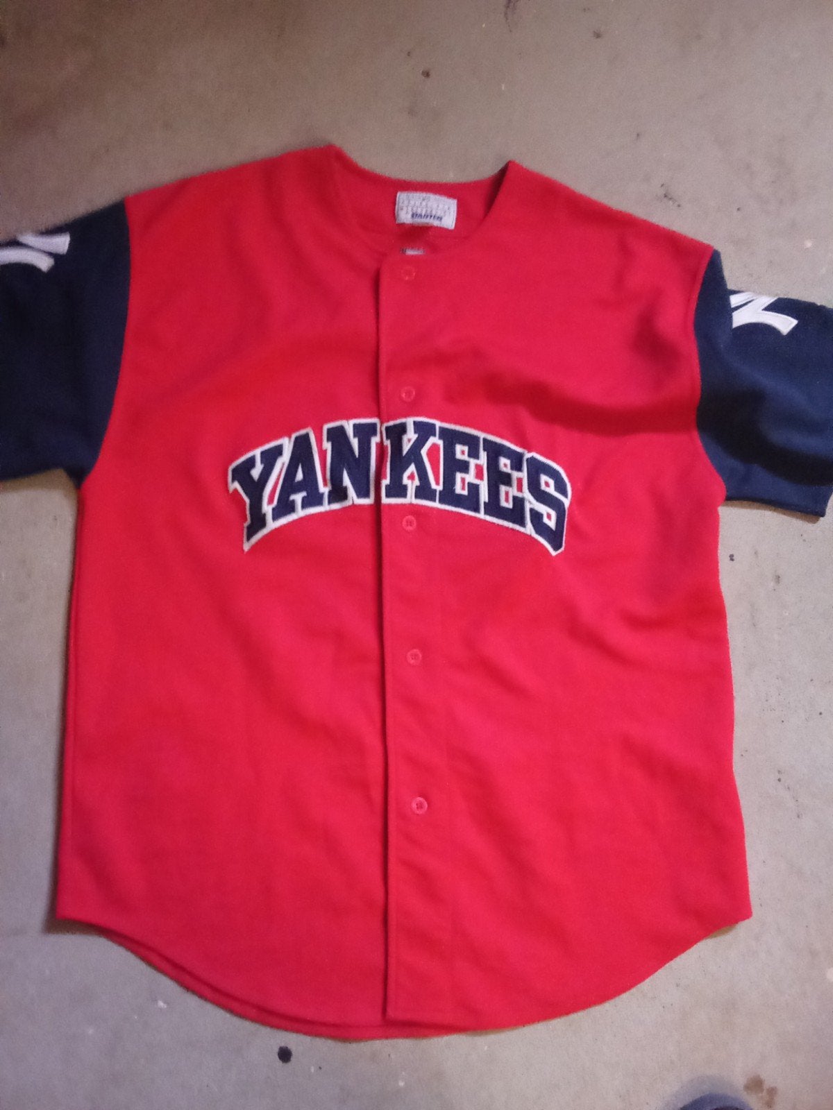 Old School Starter Yankees Honkbal Shirt Maat XL, Maat 56/58 (XL), Ophalen of Verzenden, Rood, Gedragen