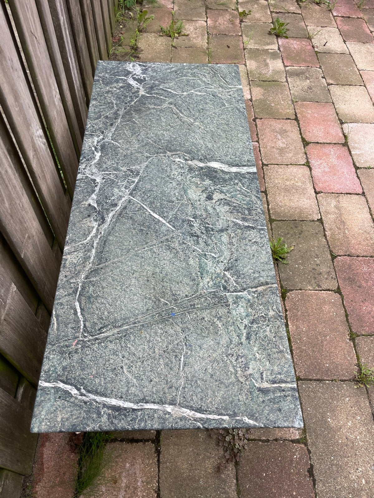 Marmeren salontafel - Ideaal voor buiten, Ophalen, Overige materialen, Gebruikt, 100 tot 150 cm