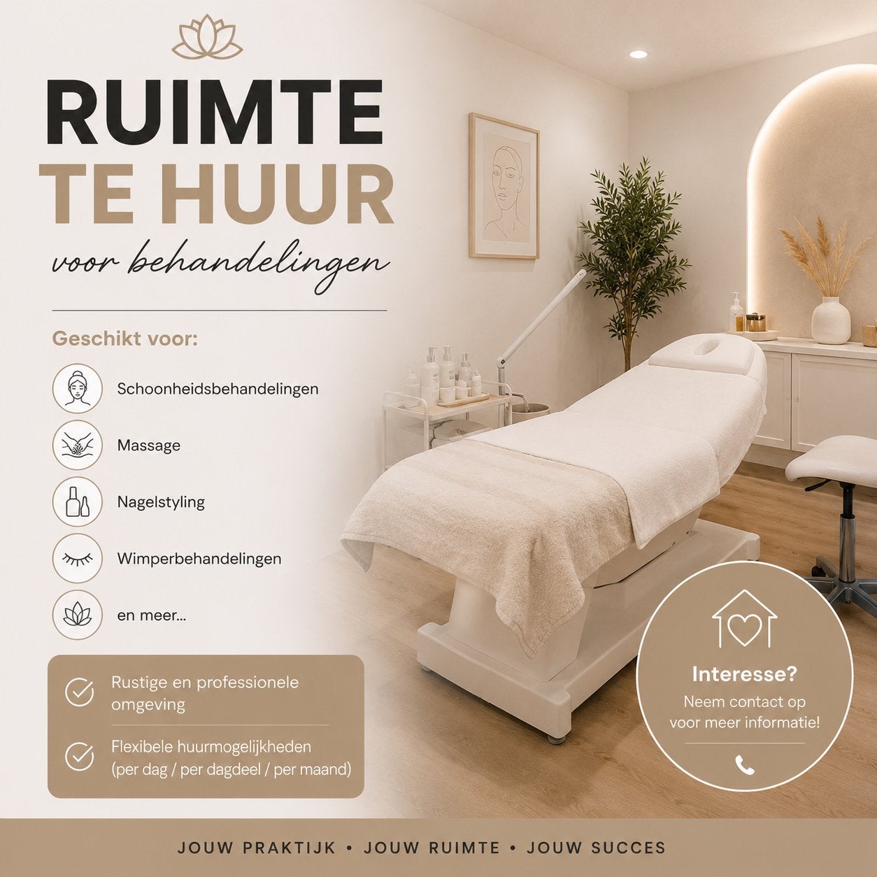 Ruimte te huur
