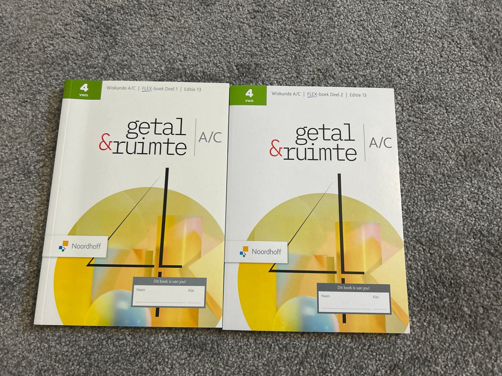 Wiskunde Getal en Ruimte 4 VWO A/C (deel 1 en 2), Ophalen of Verzenden, Zo goed als nieuw, VWO, Wiskunde A