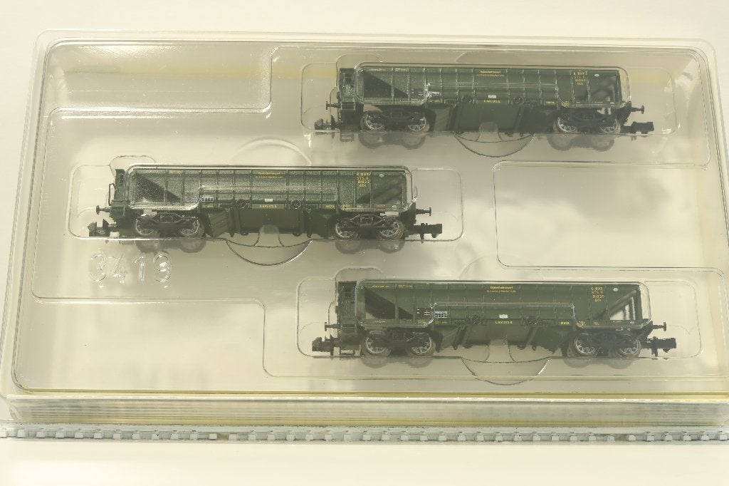 3-delige set kolentrechterwagons type OOt, K.Bay.Sts.B., Gelijkstroom, Trix, Ophalen of Verzenden, Nieuw