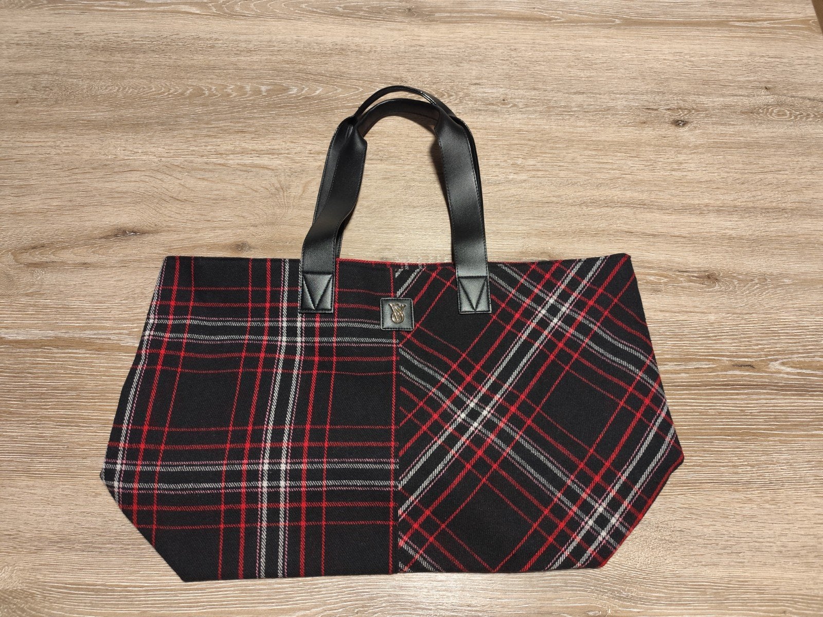 Victoria's Secret Shopper Tas Rood Zwart Geruit, Ophalen of Verzenden, Nieuw, Zwart, Shopper