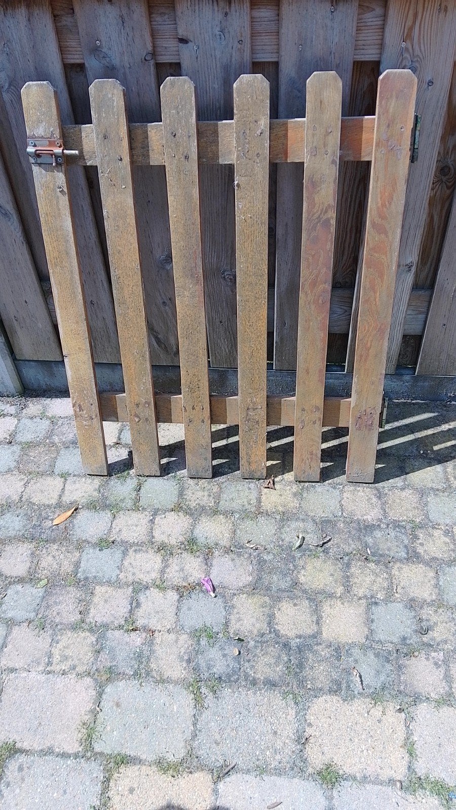 Tuinhekje hardhout, Tuin en Terras, Ophalen, Gebruikt, Hout, Tuinhek