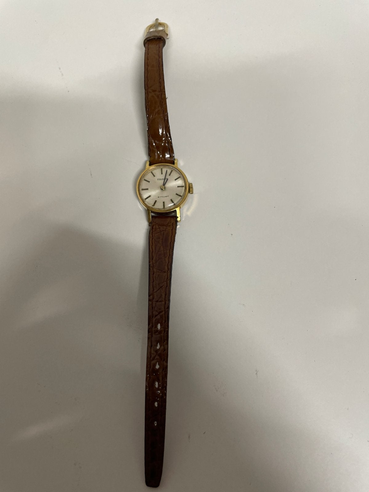Vintage Tissot Stylist dameshorloge - niet getest, Overige merken, Overige materialen, Polshorloge, Ophalen of Verzenden