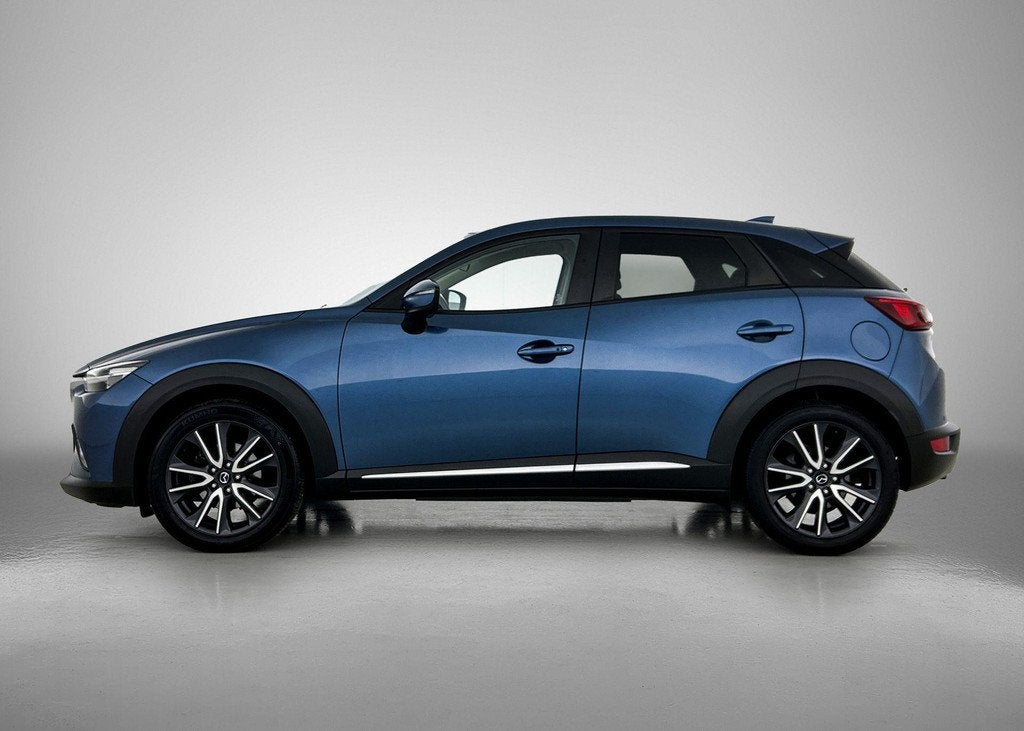 Mazda CX-3 2.0 SkyActiv-G 120 GT-M | ADAPTIVE CRUISE CONTROL, 4 cilinders, Blauw, Automatische klimaatregeling, Leder