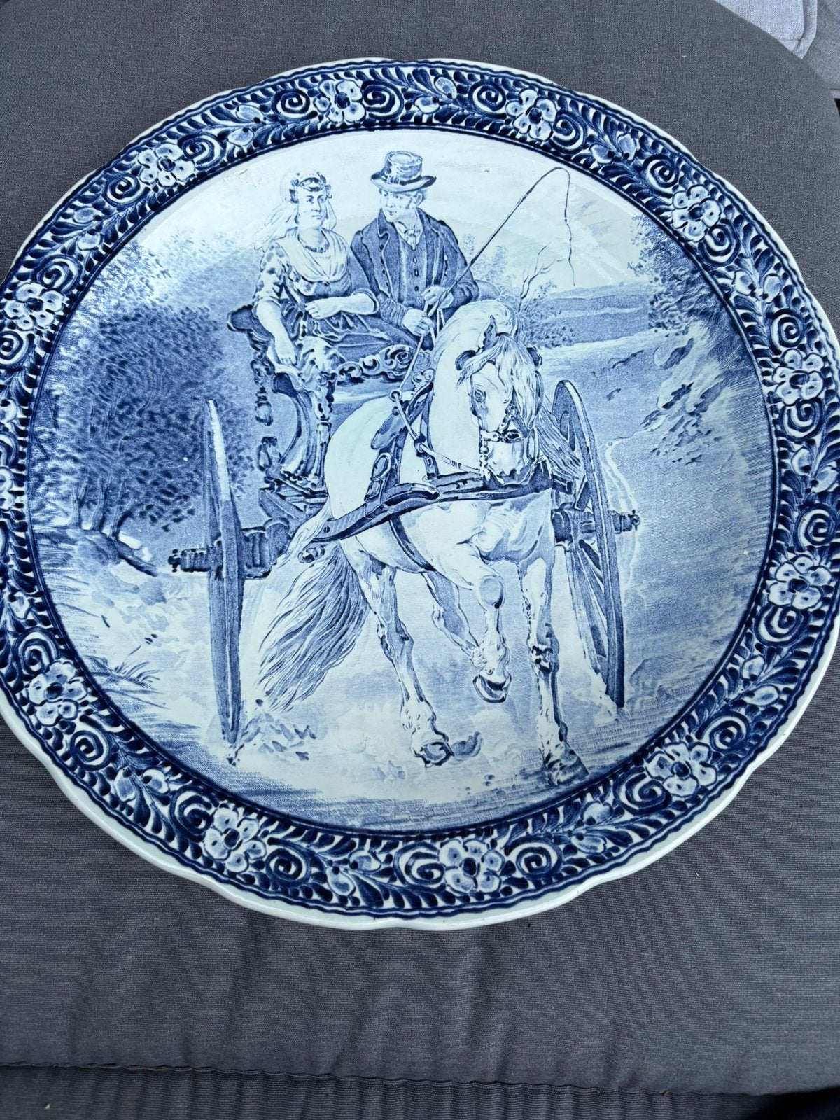 Delfts Blauw van Royal Sphinx Maastricht of Royal Boch, Antiek en Kunst, Ophalen of Verzenden