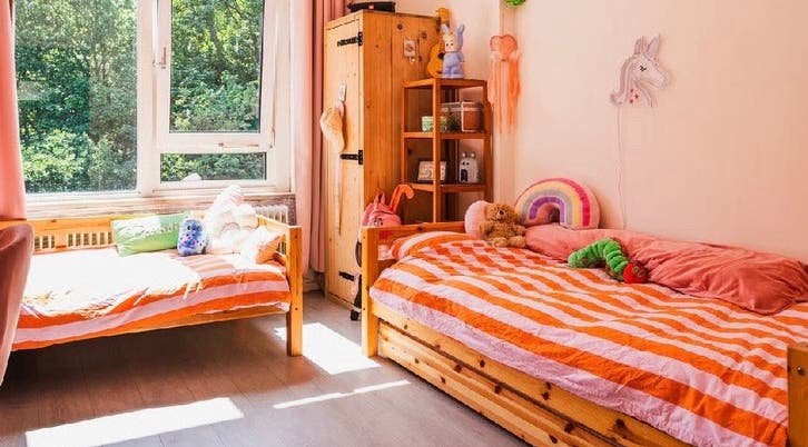 Stapelbed om te bouwen naar 2 losse bedden met lade, Ophalen, Gebruikt, Eenpersoons, Overige maten