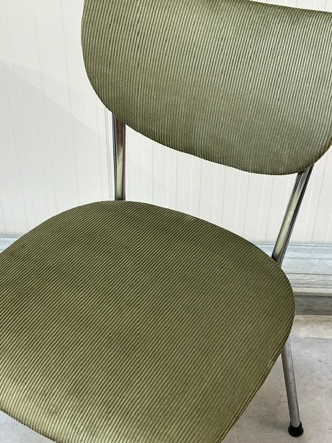 Gebr de Wit eetkamerstoel vintage eettafelstoel retro groen, Gebruikt, Overige kleuren, ., Vintage