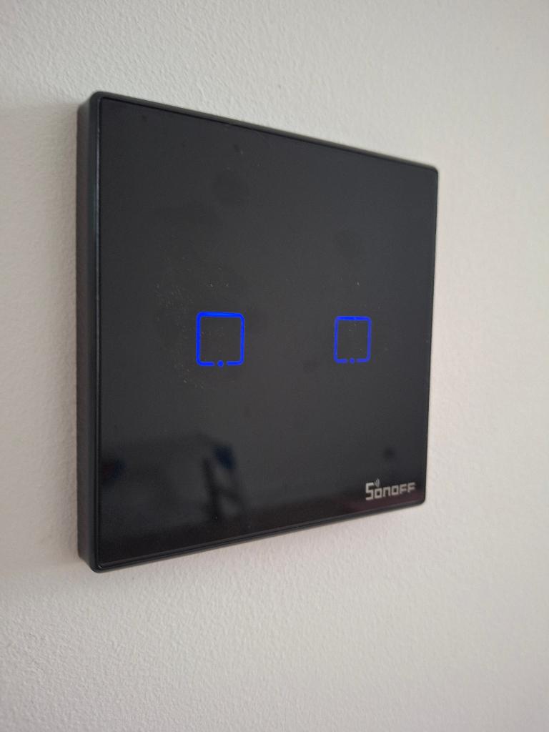 sonoff TX zwart T3EU1C Wifi + RF enkelpolige schakelaar, Ophalen of Verzenden, Nieuw, Schakelaar