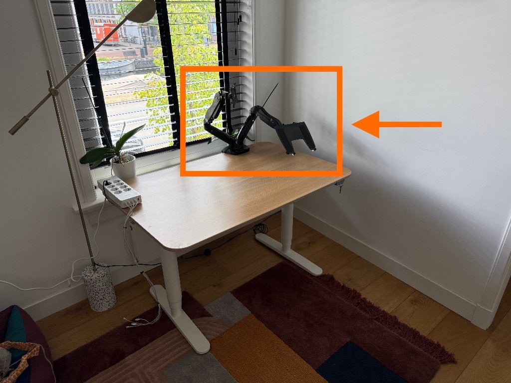 HUANUO dubbele gasveer monitorarm | 2x 13-27" | VESA 75x100, Computers en Software, Monitoren, Ophalen, IPS, Huanuo, Zo goed als nieuw