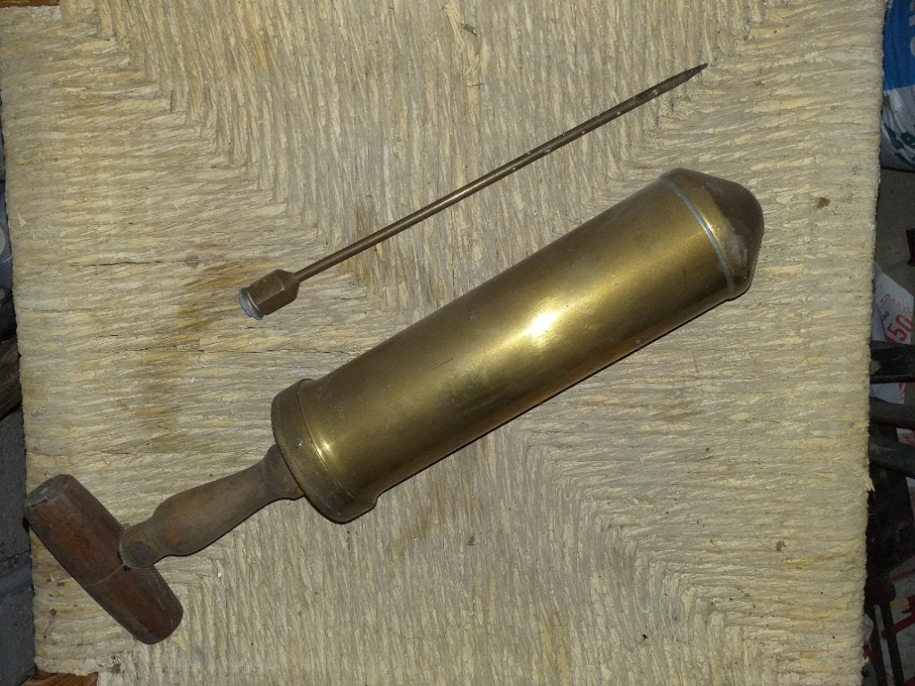 Antieke vleespekelspuit 19e eeuw -prachtig verzamelobject, Antiek en Kunst, Ophalen
