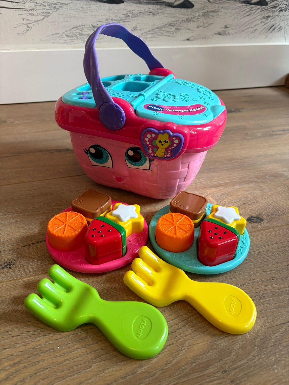 Vtech Picknick Vormenpret - Geluid en Licht, Ophalen of Verzenden, Zo goed als nieuw, Overige typen, Met licht