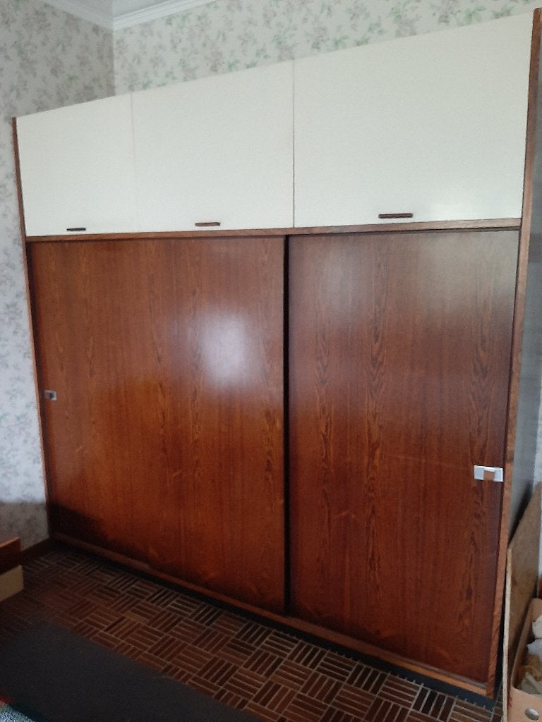 Vintage kledingkast, Ophalen, Met deur(en), Gebruikt, 200 cm of meer
