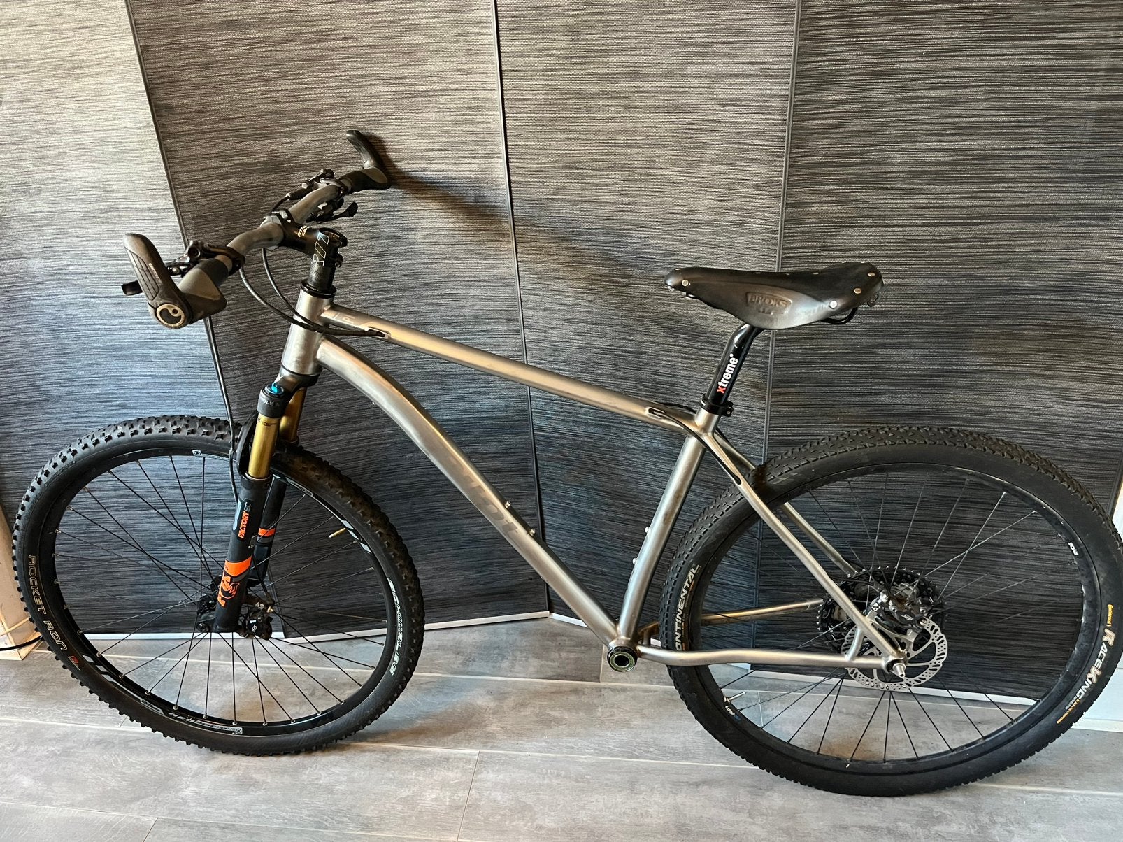 Pilot Primum 29er Titanium mountainbike, Gebruikt, Hardtail, 49 tot 53 cm, Schijfrem