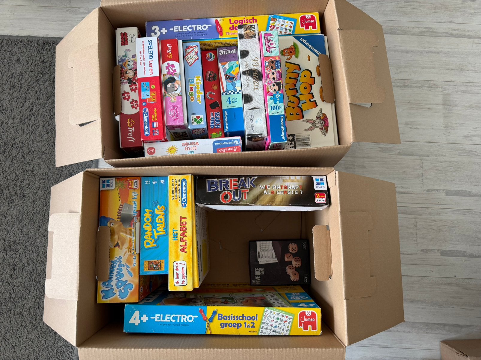 Partij diverse (bord)spellen en puzzels, Ophalen, Gebruikt