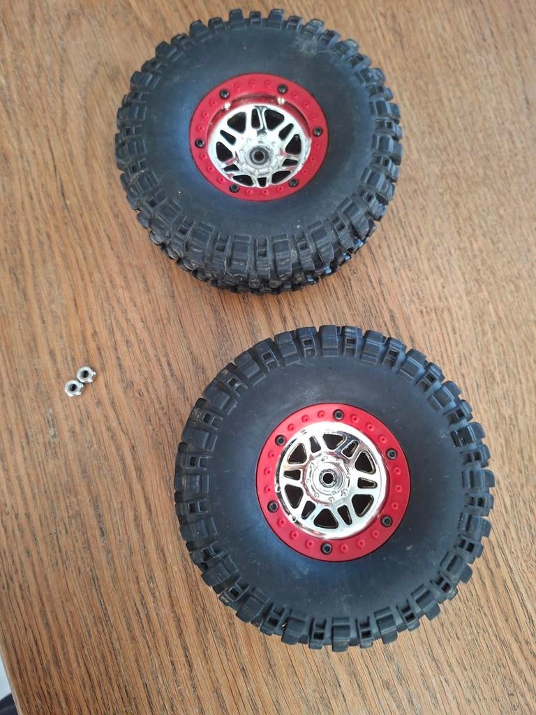 2 goede RC banden met velgen, Ophalen of Verzenden, Gebruikt, Auto