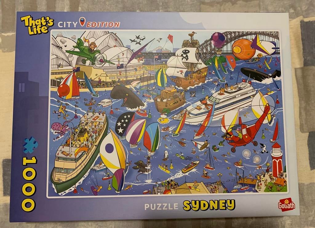That’s Life puzzel 1.000 stukjes Sydney, Ophalen, 500 t/m 1500 stukjes, Zo goed als nieuw, Legpuzzel