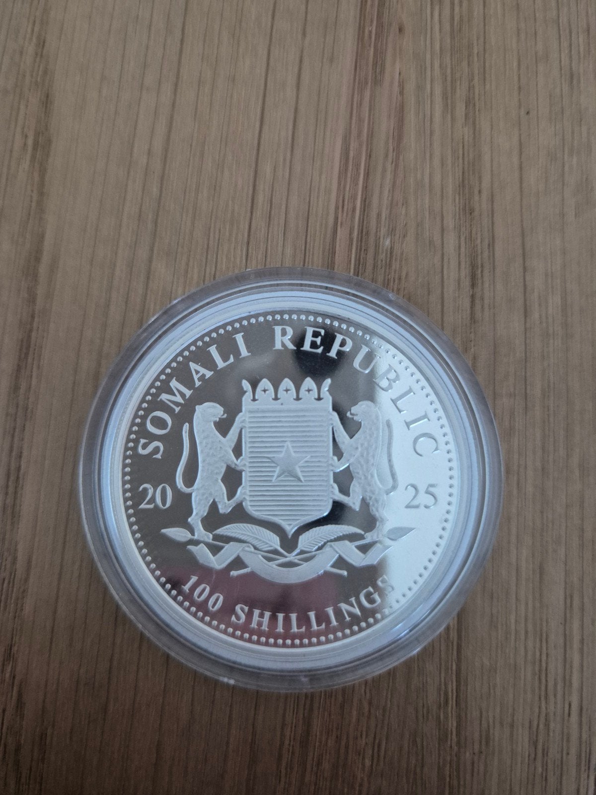 Zilveren Somalië Olifant Munt 1 oz Ag 9999, Postzegels en Munten, Verzenden, Zilver