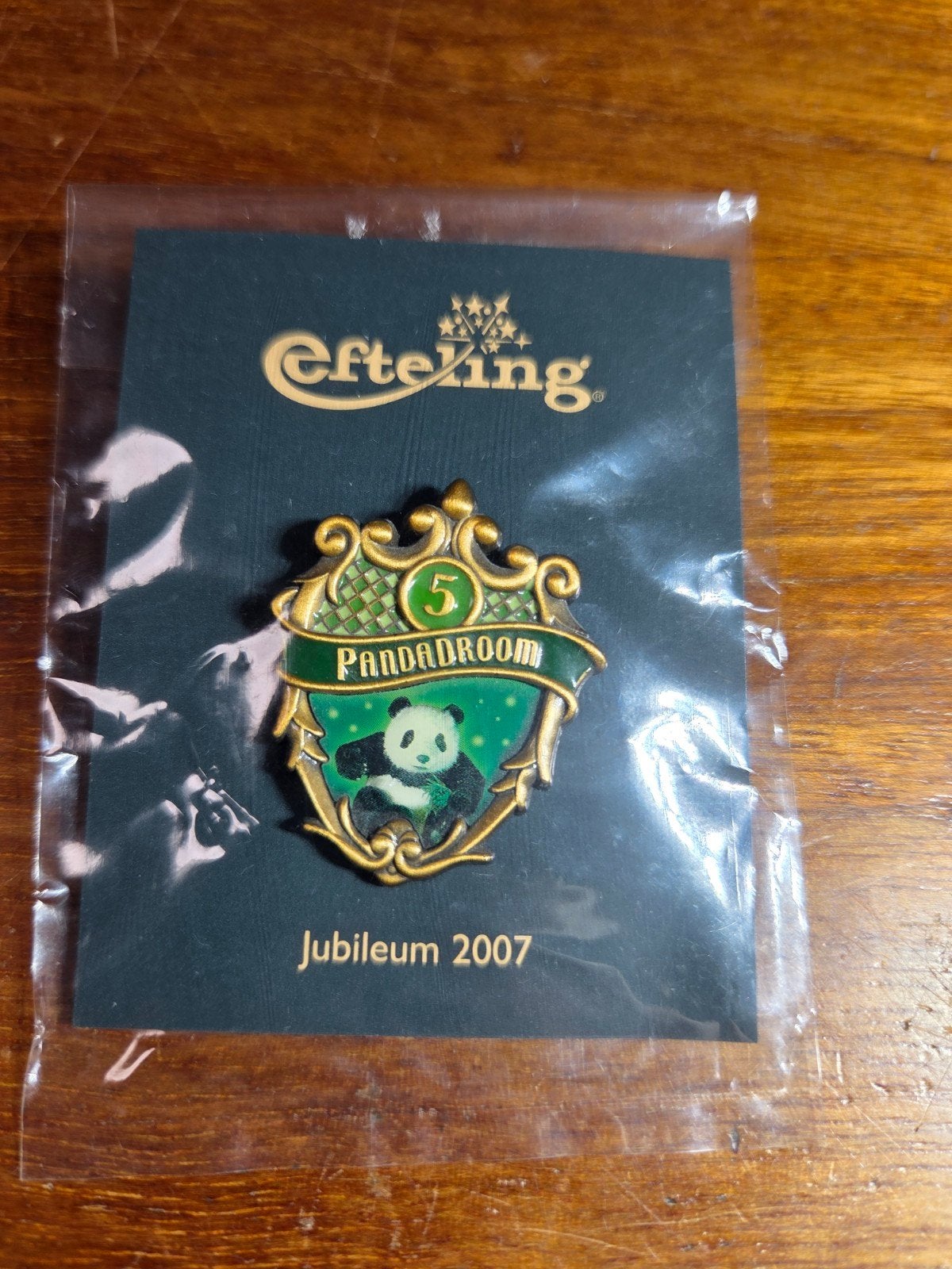 Efteling Pandadroom Pin 2007 - Zeldzaam verzamelobject, Verzamelen, Speldjes, Pins en Buttons, Ophalen of Verzenden, Zo goed als nieuw