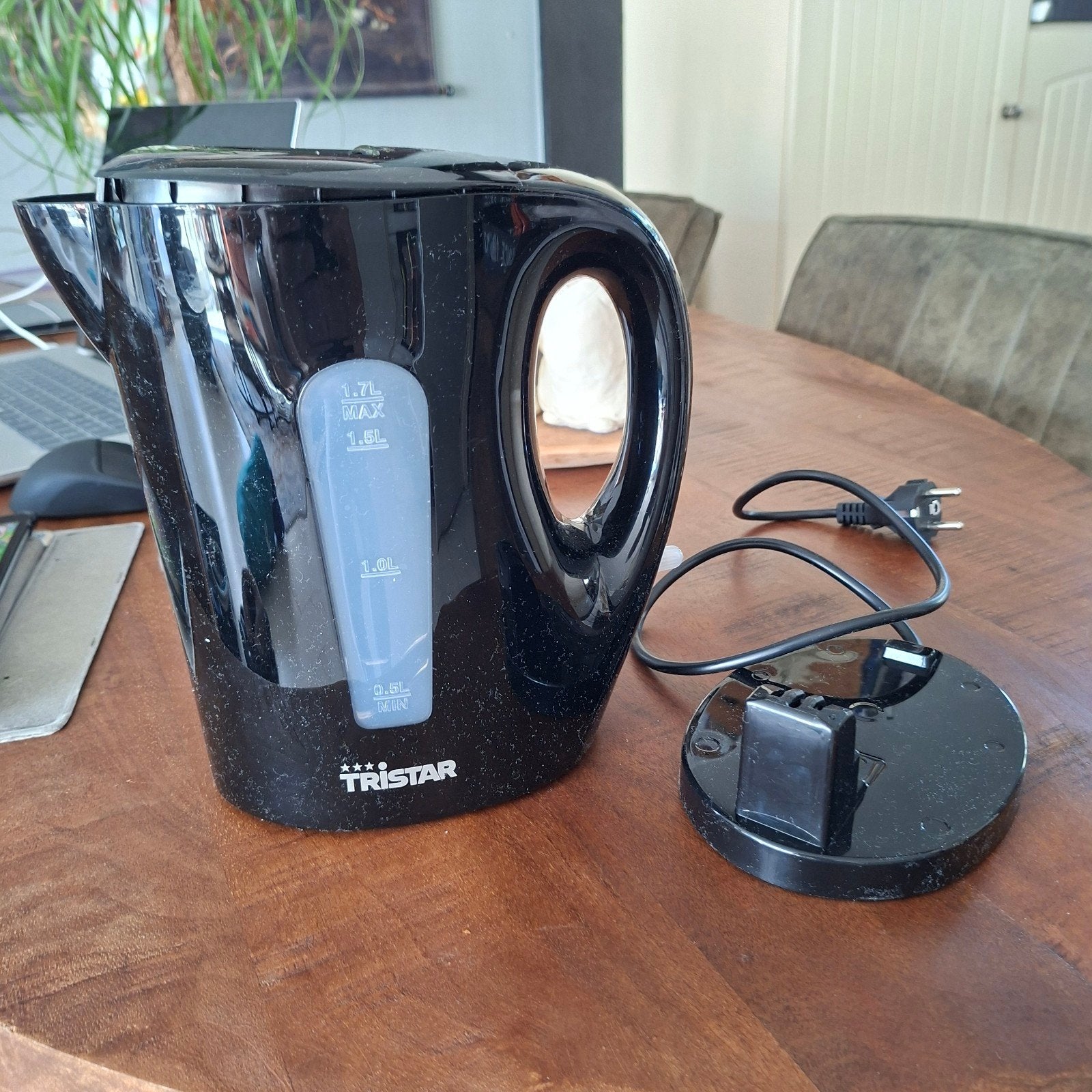 Tristar Waterkoker 1.7 liter - Zwart, 1 tot 2 liter, Ophalen, Zo goed als nieuw