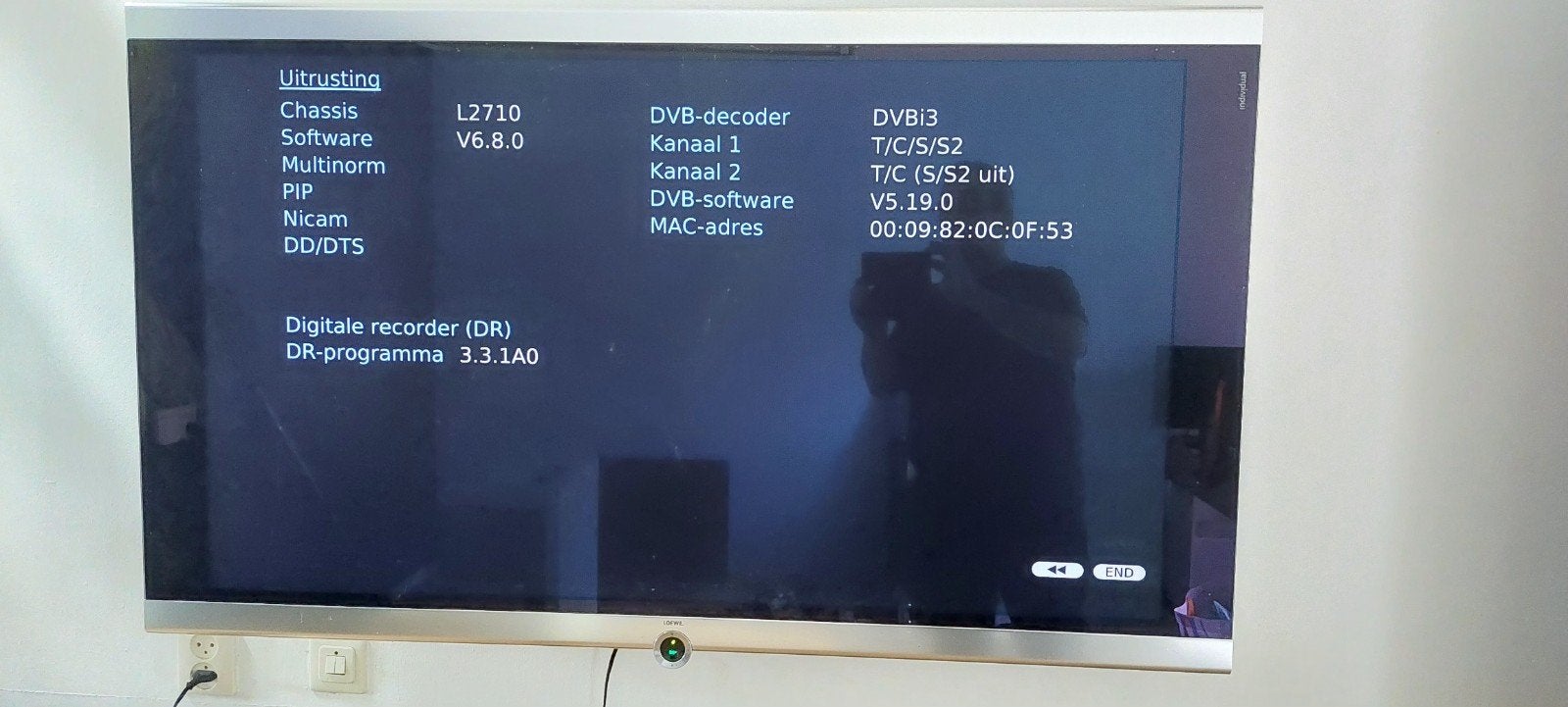 Loewe Individual Compose 52" met DR+ en vlakke ophanging, Overige merken, Gebruikt, LCD, Ophalen of Verzenden