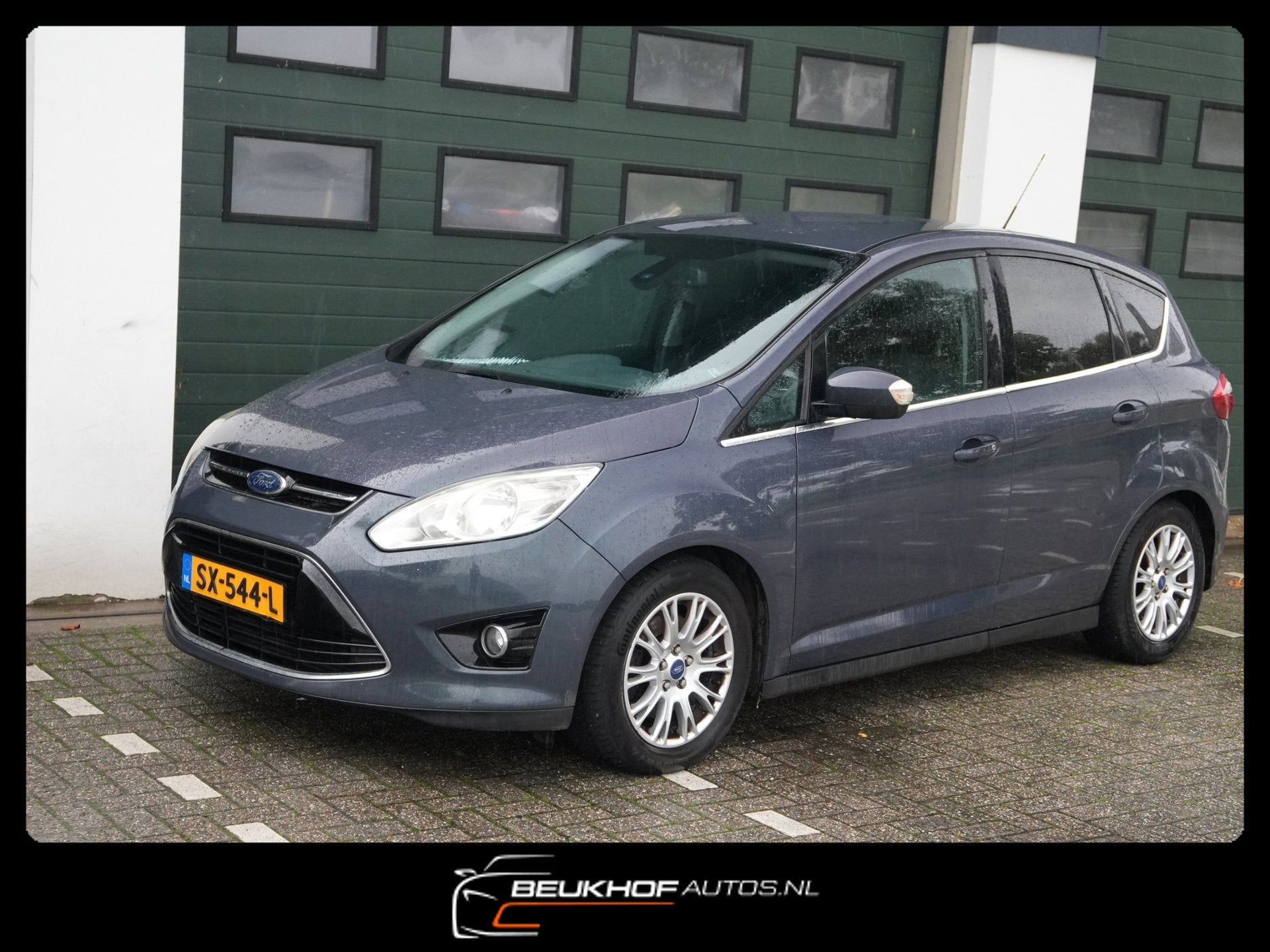 Ford C-Max 1.6 SCTi Titanium kuipstoelen Trekhaak Airco, Auto's, Voorwielaandrijving, Gebruikt, Zwart, 4 cilinders