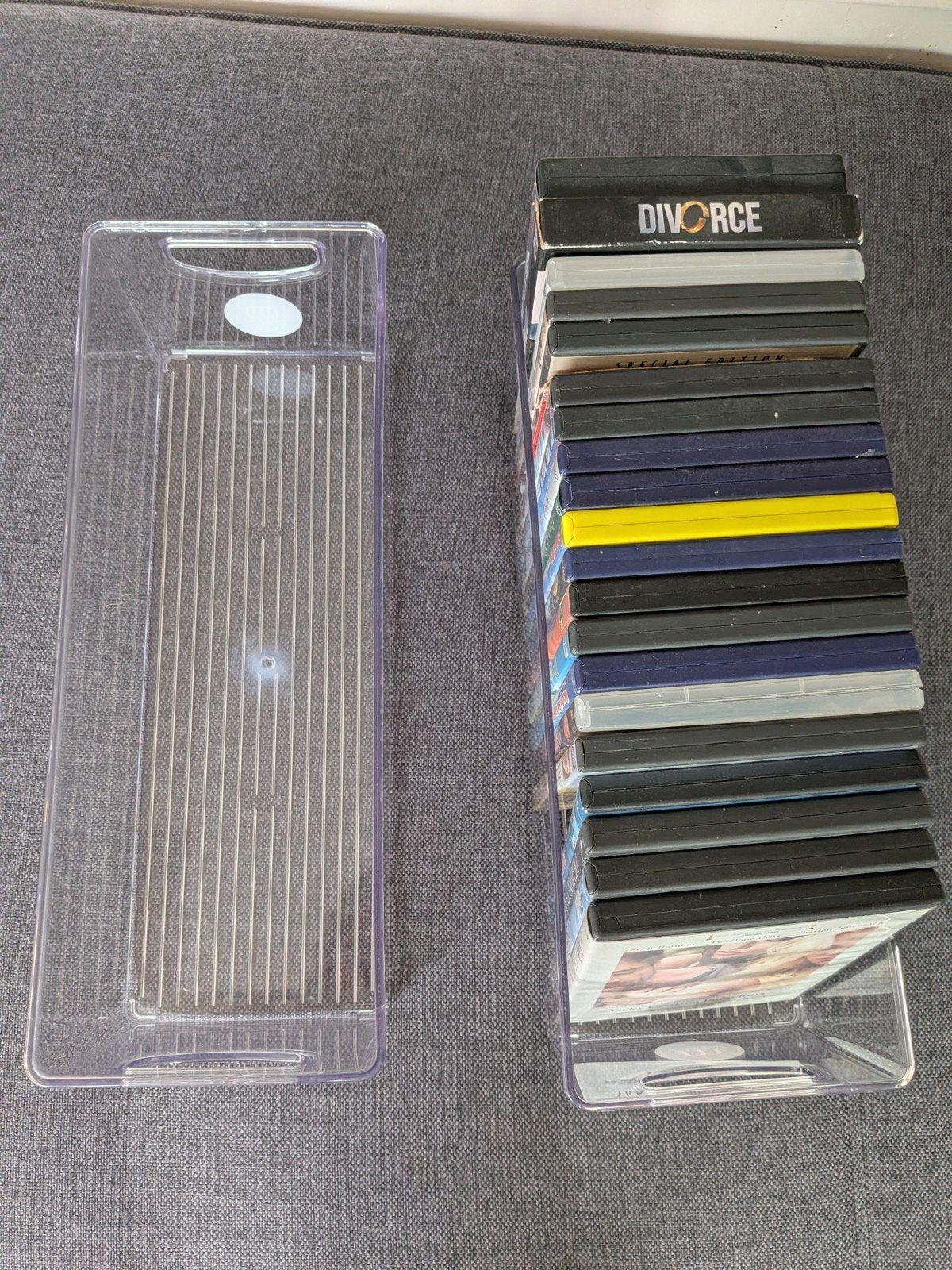 handige opbergboxen voor cd's of dvd's met diverse dvd's, Computers en Software, Ophalen of Verzenden, Gebruikt