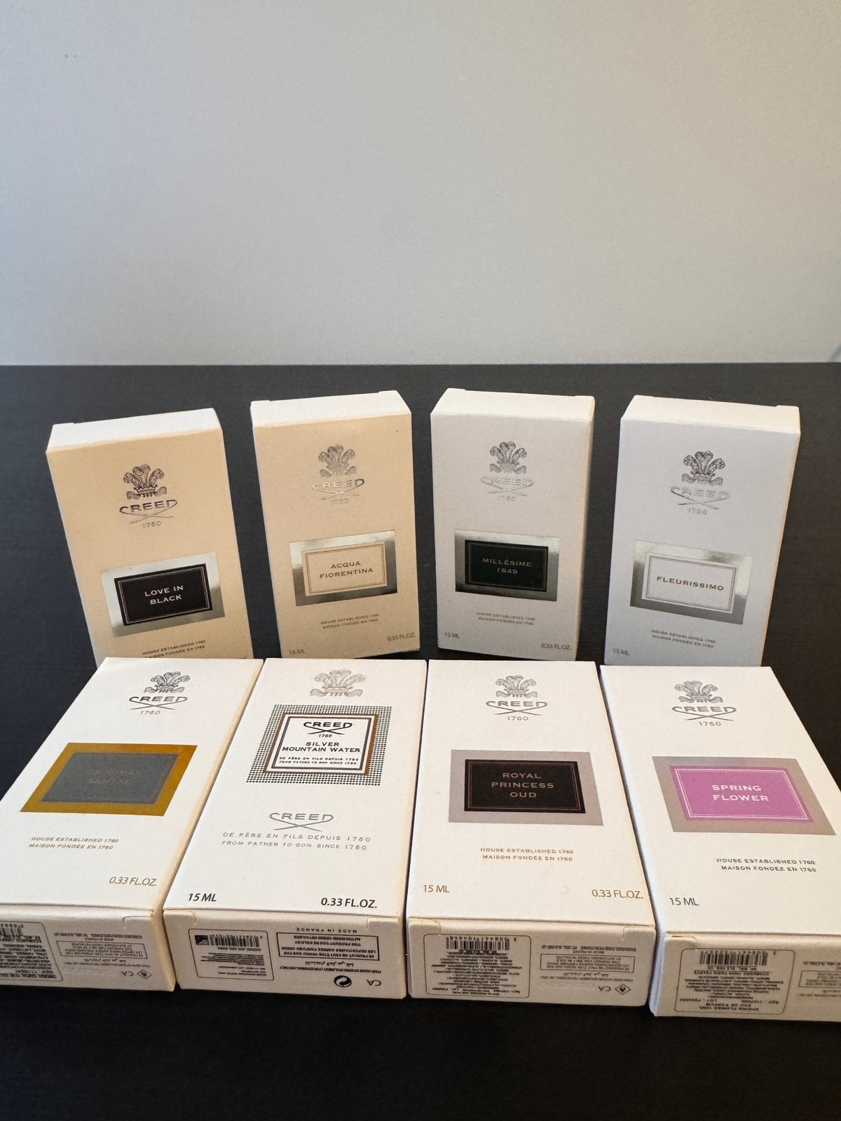 Creed miniaturen set - 15 ml - nieuw, Ophalen of Verzenden, Nieuw, Miniatuur