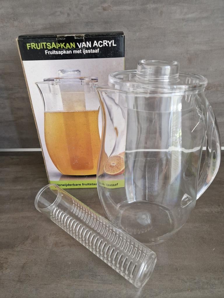 Fruitsapkan van acryl met ijstaaf, Ophalen, Overige typen, Kunststof, Zo goed als nieuw