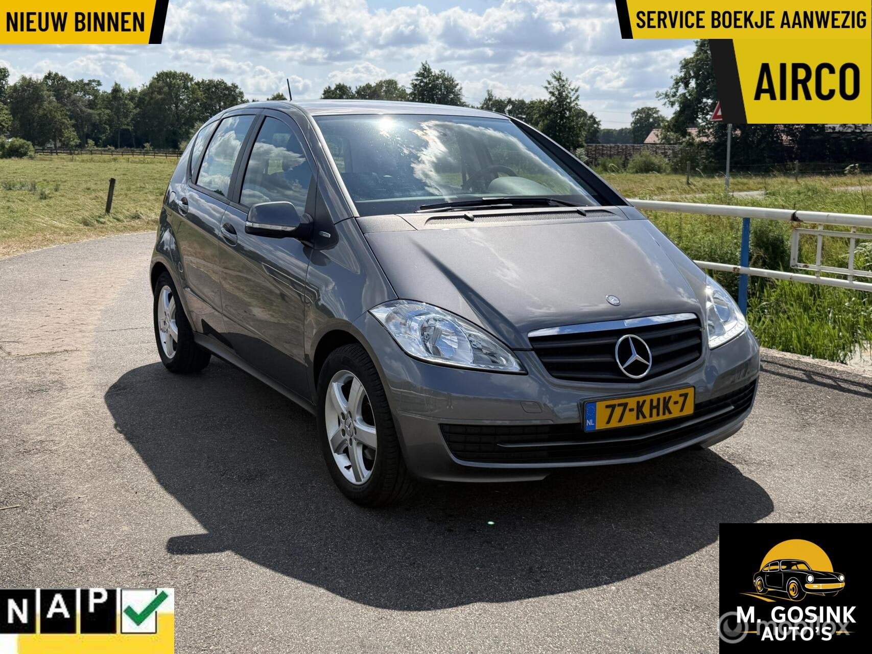 Mercedes A-klasse 160 BlueEFFICIENCY Airco 5deurs 116DKM Nap, Auto's, Voorwielaandrijving, Euro 5, 49 €/maand, Origineel Nederlands