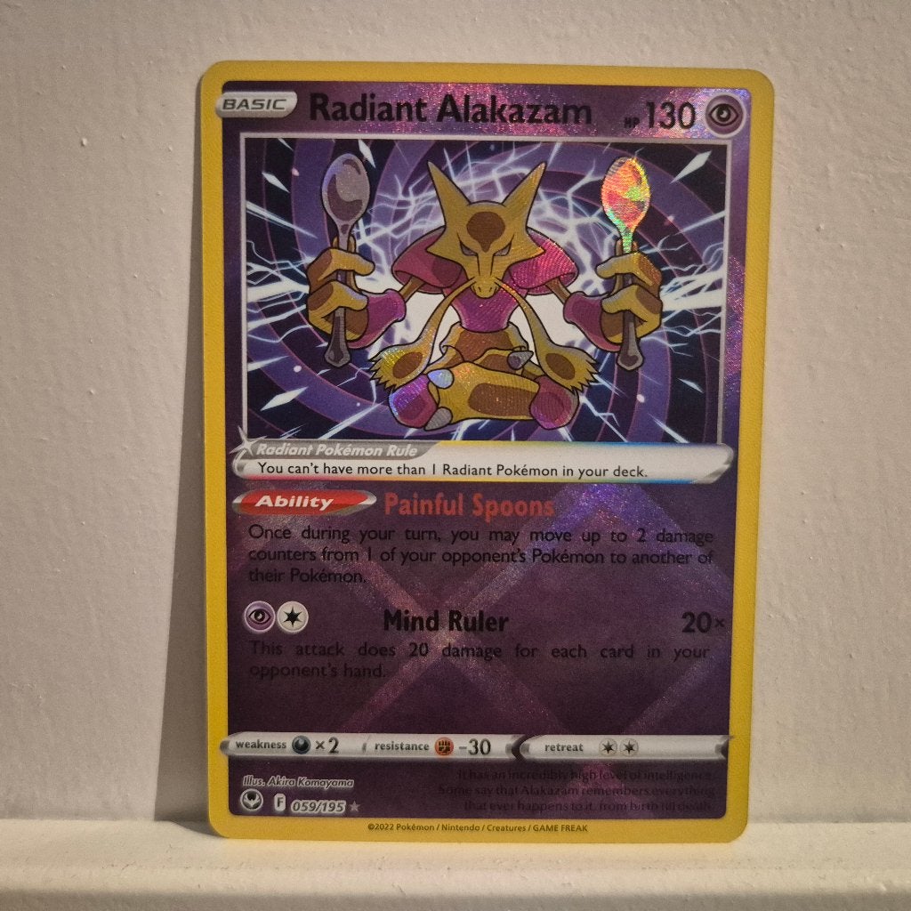 Radiant Alakazam SIT 059/195 - Pokémon, Ophalen of Verzenden, Nieuw, Losse kaart