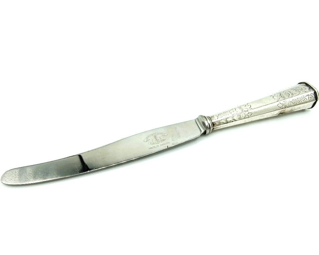 Zilveren mesheft, stalen lemmet, Willem Ernens, Hoorn. 1790, Antiek en Kunst, Verzenden, Zilver