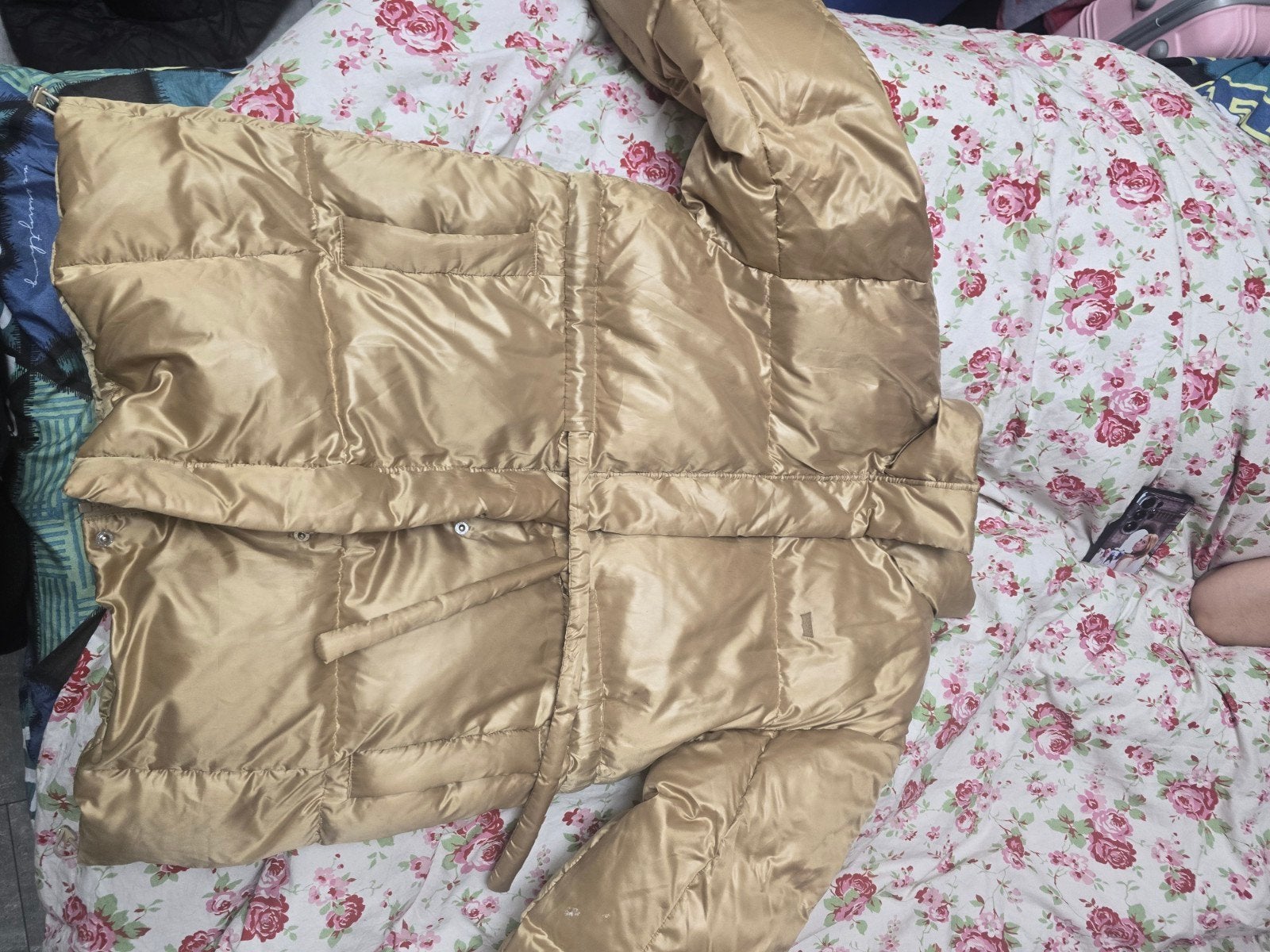 Levi's Performance Pufferjack - Maat L, Beige, Maat 42/44 (L), Ophalen of Verzenden, Zo goed als nieuw