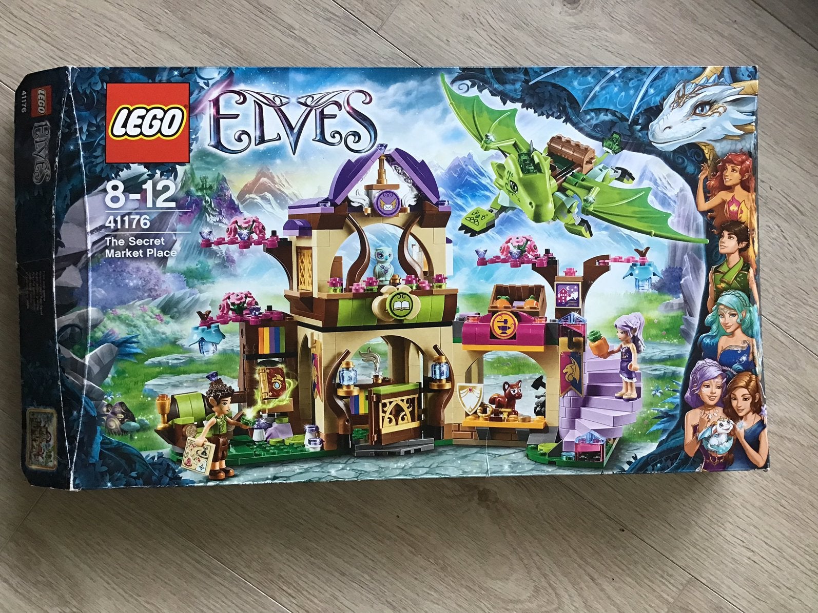 Lego Elves de geheime marktplaats met Emily Jones babydraak, Ophalen of Verzenden, Zo goed als nieuw