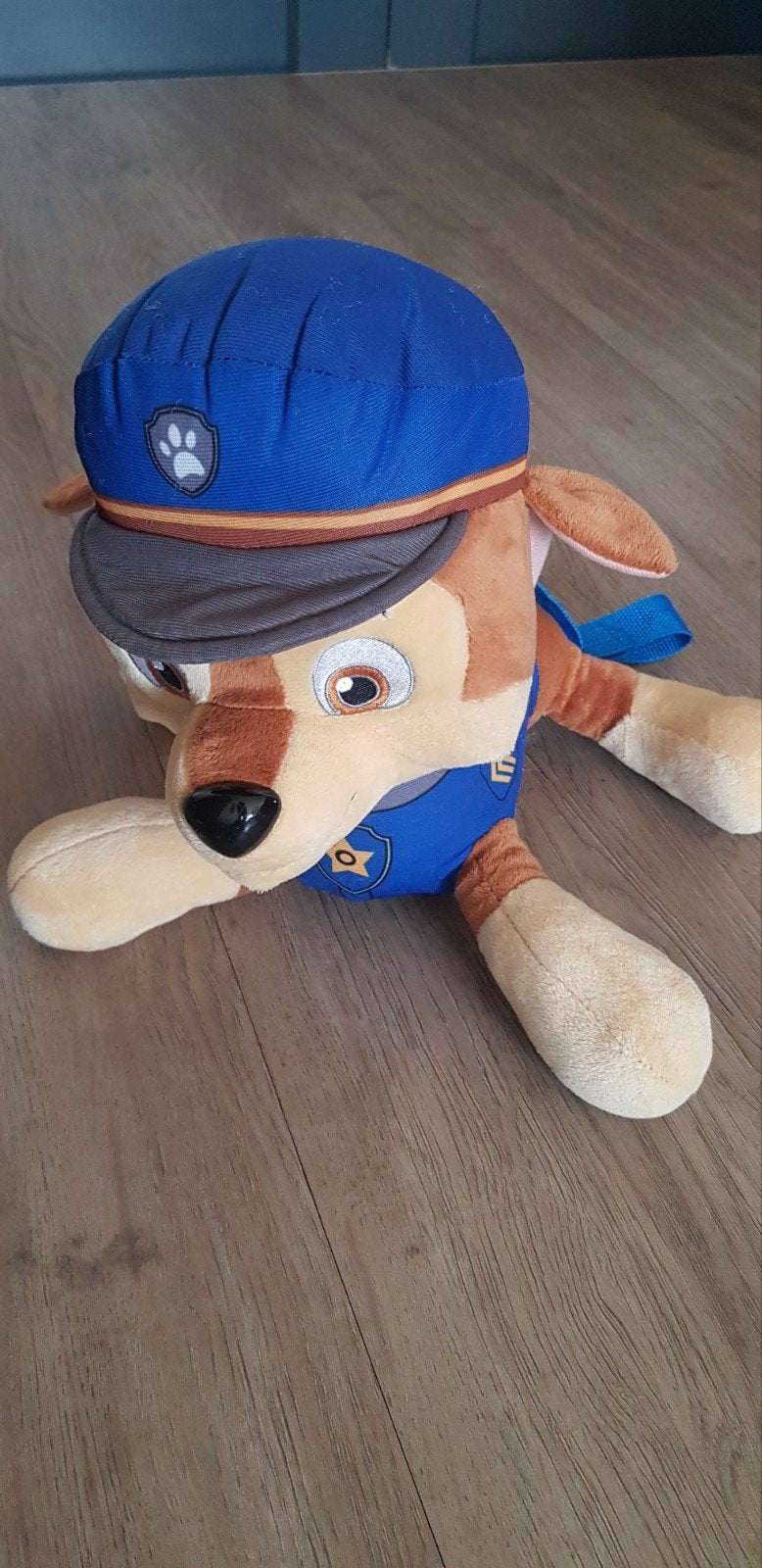 Paw Patrol Chase - rugzak en knuffel, Overige merken, Blauw, Nieuw, Klein (minder dan 20 cm)