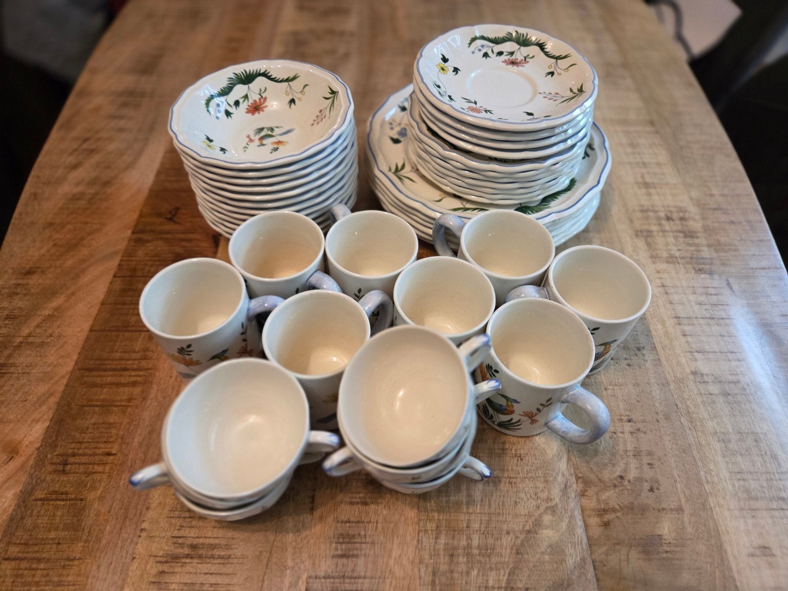 Gien Servies Oiseaux de Paradis, Ophalen, Porselein, Overige merken, Overige stijlen
