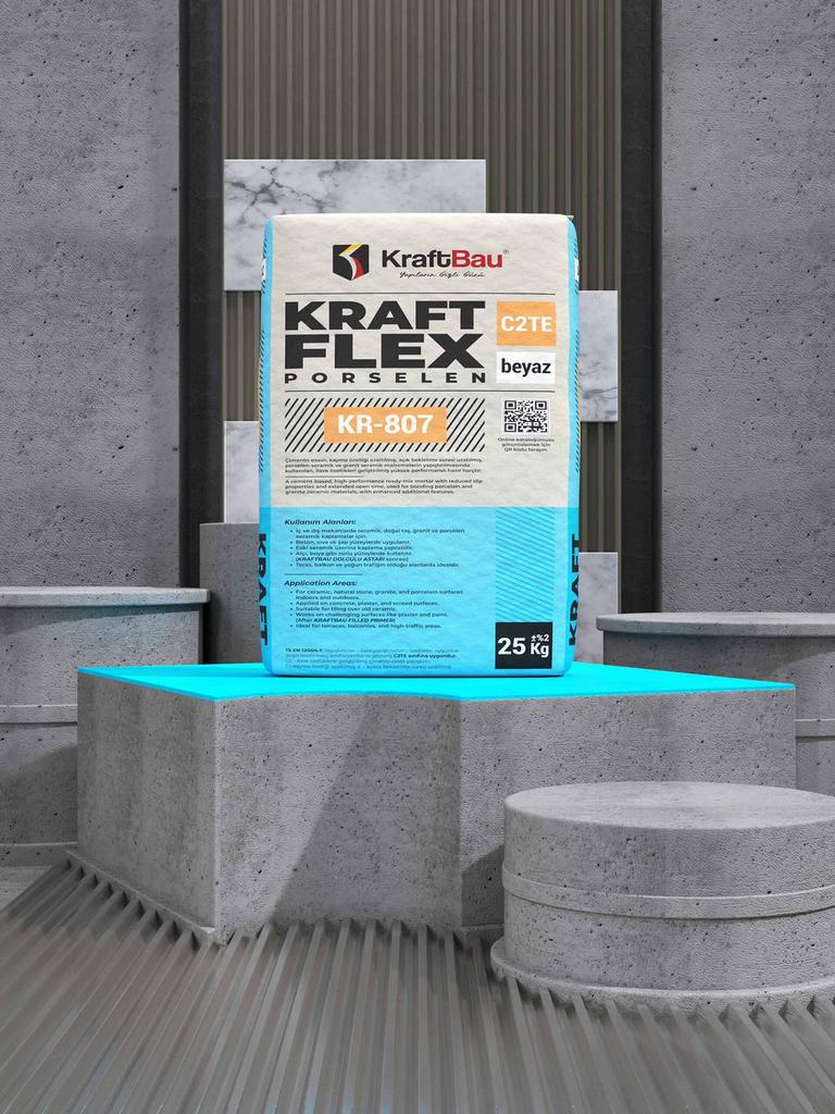 ACTIE! Pallet Tegellijm Kraft Flex Porselen KR-807 wit 25 kg, Ophalen, Overige typen, Nieuw, Minder dan 20 cm