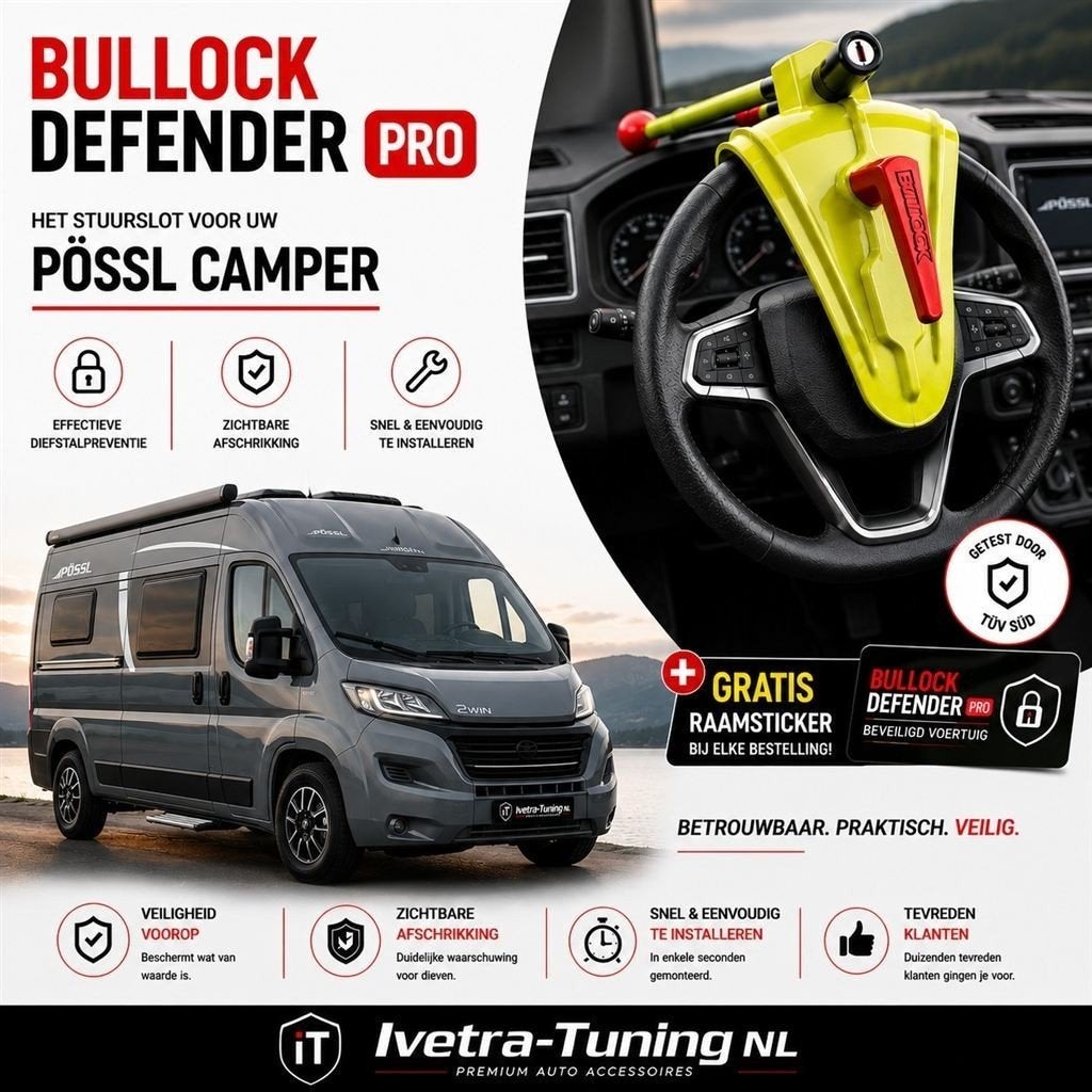 Stuurslot Pössl | Stuurklem Pössl, Ophalen of Verzenden, Info@ivetra-tuning.nl | www.ivetra-tuning.nl, Ivetra-Tuning NL, Huissen