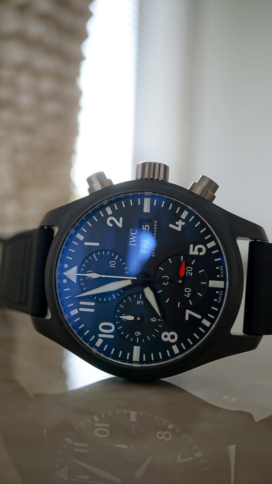 Iwc pilot’s watch chronograph top gun 41mm, Overige materialen, Polshorloge, Overige materialen, Nieuw
