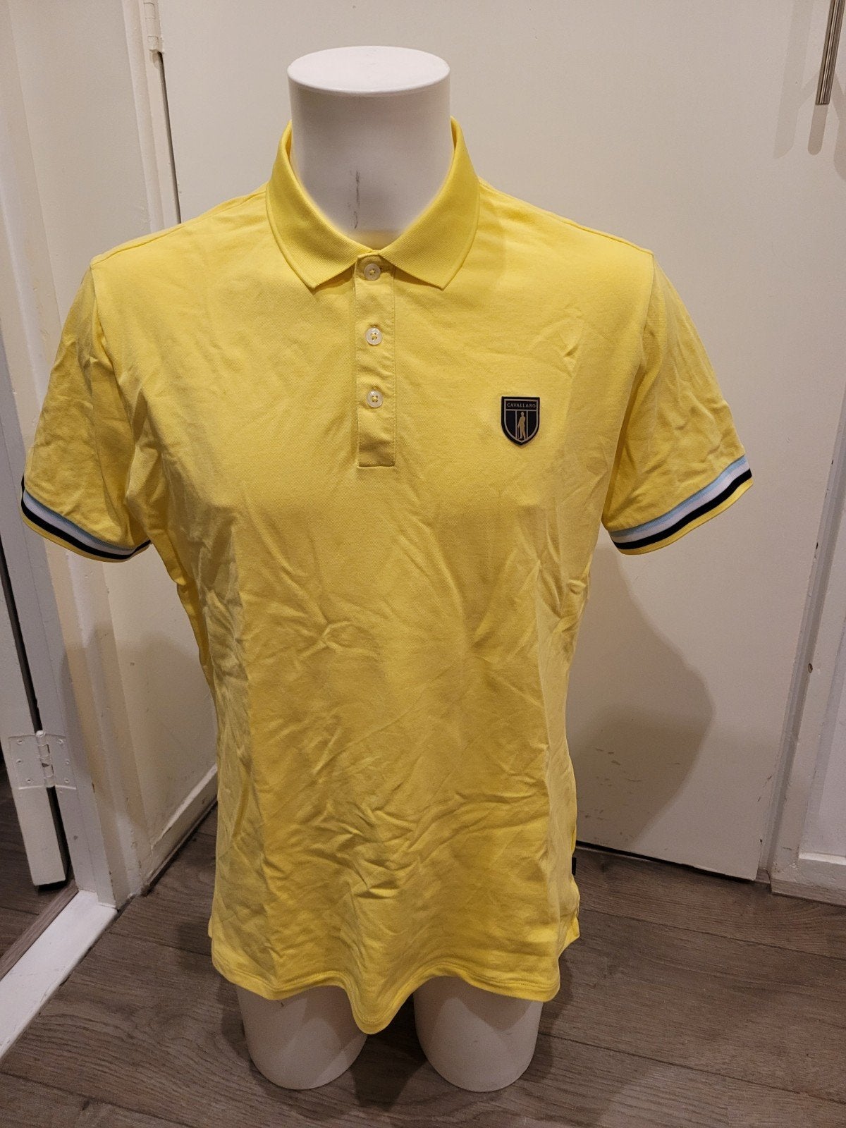 Leuke gele Cavallaro Napoli polo maat XL, Geel, Maat 56/58 (XL), Ophalen of Verzenden, Zo goed als nieuw